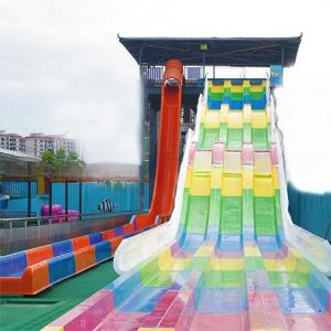 Wholesale Customised Water Park Equipment Rainbow Pool Slide 180 Guests/Hr For Each Slide from china suppliers