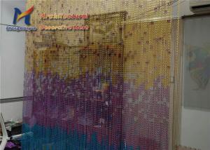 Wholesale Anodised Aluminum Chain Link Curtain Colour Decorative Curved Dividers from china suppliers