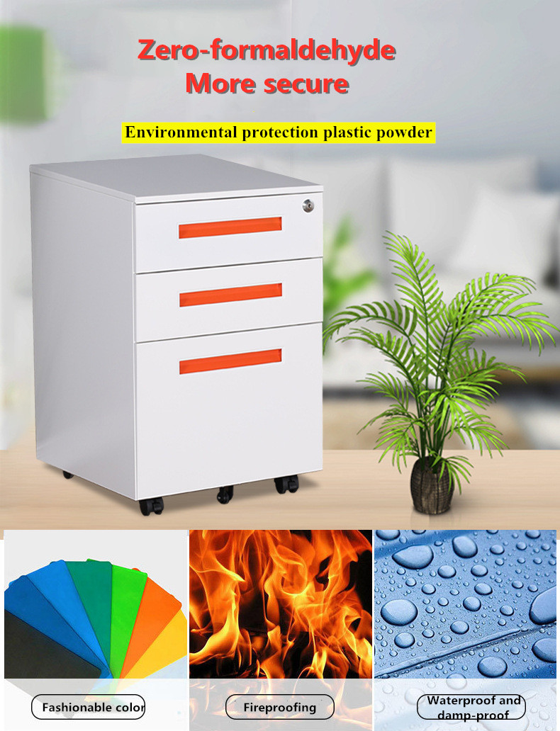 ISO14001 Extendable Office Filing Cabinets With Lock