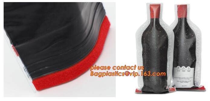 Reusable Wine Bottle Protector Travel Safe Transportation Packing Cushion Bubble Bags Wine Wrap Bottle Bags Protectors