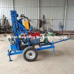 150m Depth Portable Well Drilling Rig 22Hp / 16.2Kw Diesel Motor Power