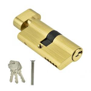 Wholesale Single Side Door Lock Cylinder With Keys Brass Zinc Alloy Material Dia 60mm 70mm Size from china suppliers