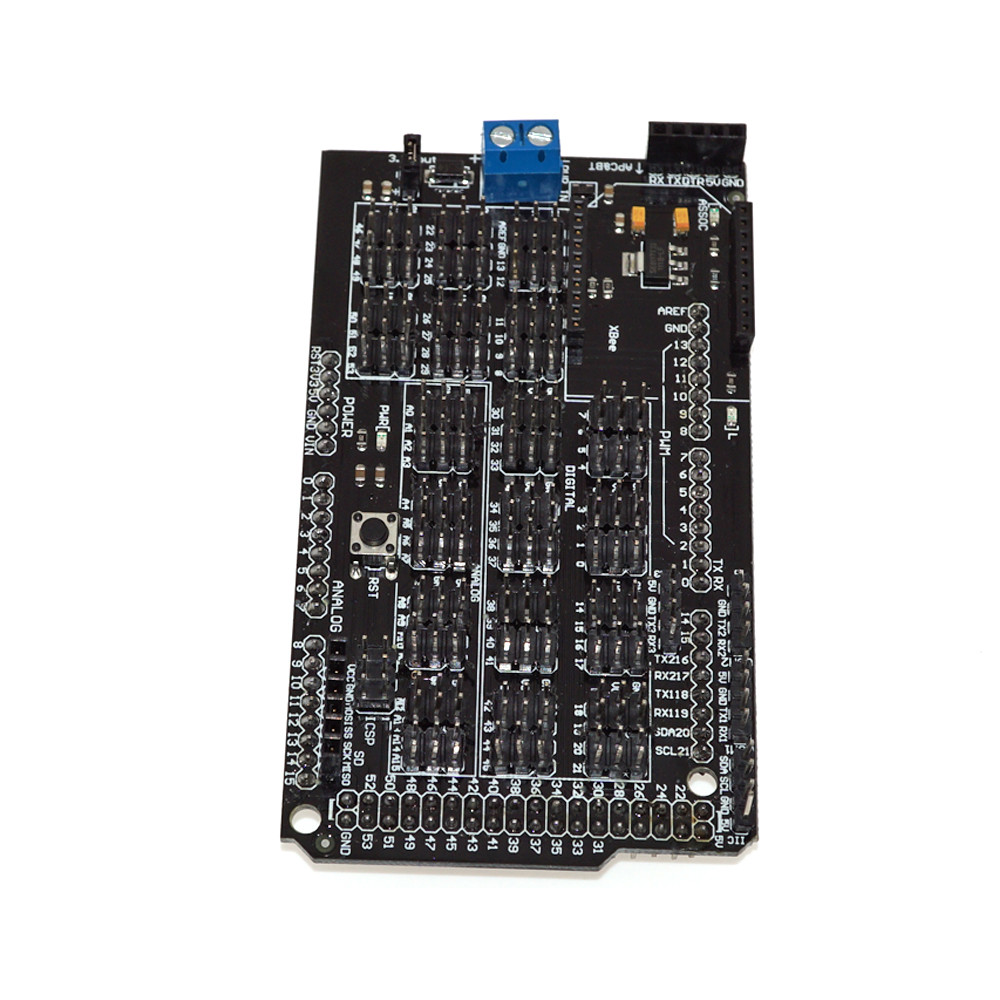 Power Supply Arduino DOF Robot MEGA Sensor Shield V1.0 Dedicated Sensor Expansion Board For Uno