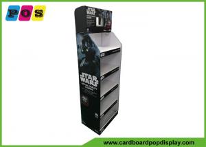 Wholesale Five Shelves Cardboard Retail Display , 7 Inch LCD Screen Shop Display Stands For Star Wars Toys FL194 from china suppliers