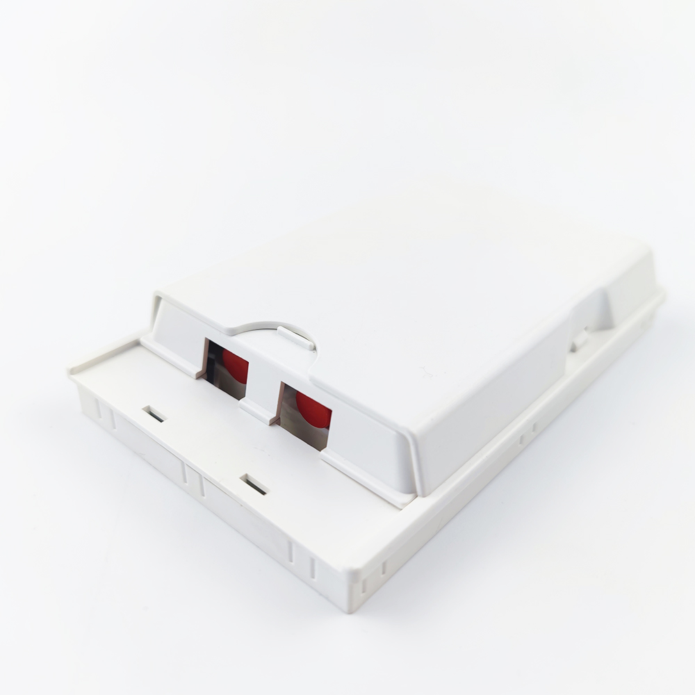 FTTH Applications 2 Cores Plastic Fiber Optic Faceplate Socket Panel 131*84*24 ABS/PC
