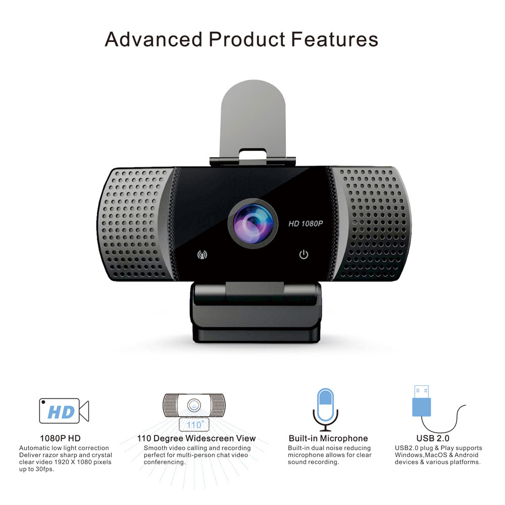 HD1080P 10 Mega Mini USB Webcam Android TV Box CCD Image Sensor