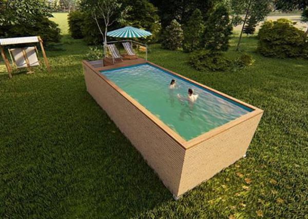 Topshaw Outdoor Steel Structure 40ft Sea Container Swimming Pool Storage