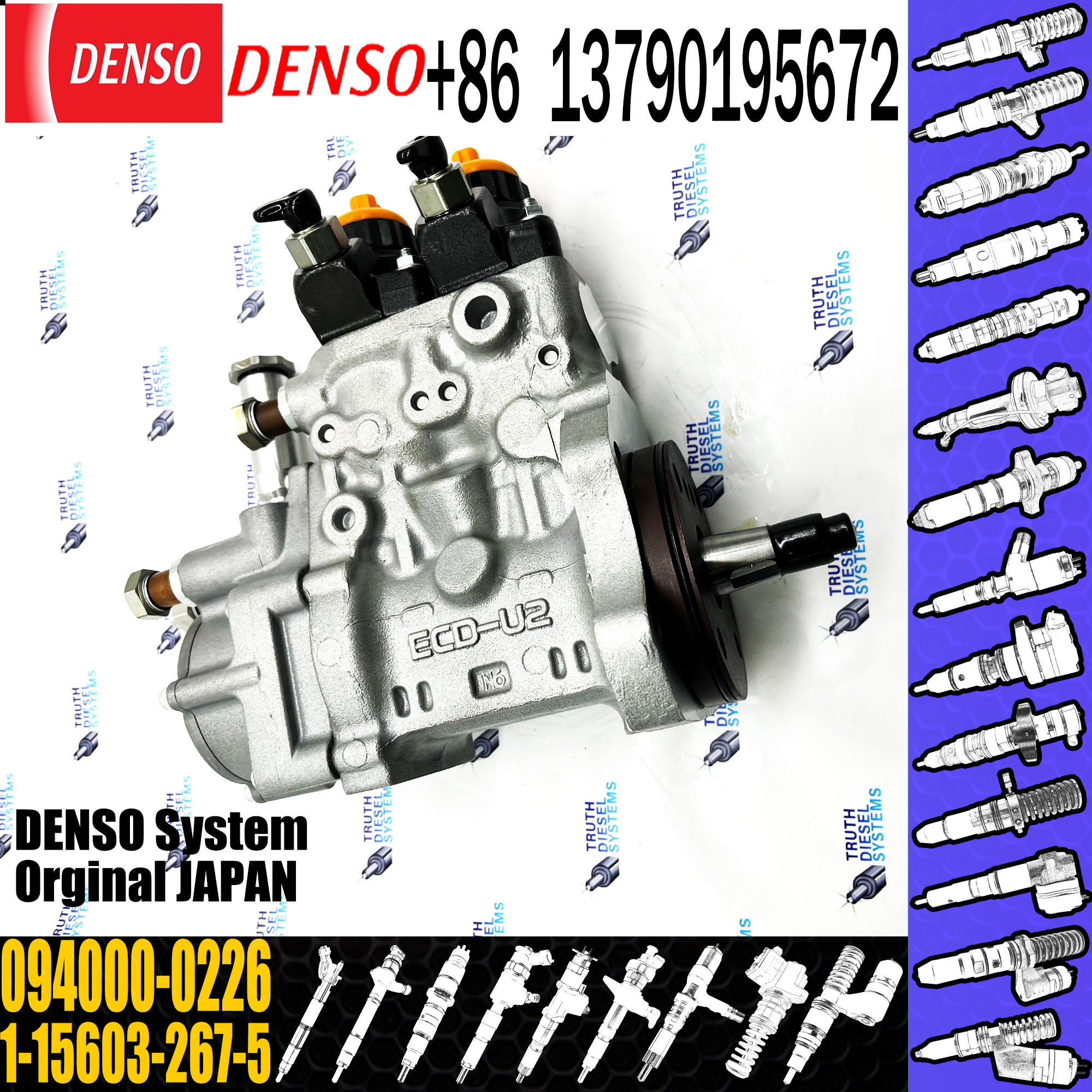 094000-0220 Diesel Fuel Injection Pump OE NO. 094000-0226 fit for 1-15603267-5
