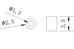 Cylinder Piezoelectric Tube Ø2.5xØ1.3x3.5mm For Acoustic Source Measurement