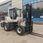 All Rough Terrain 4 Wheel Off Road Forklift Truck 3t 3.5t 5t 4x4 4wd Lifting 3m