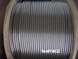 Wholesale 6x36 Flexible Stainless Steel Guy Wire , Cold Drawn Steel Wire Wear Resisitant from china suppliers