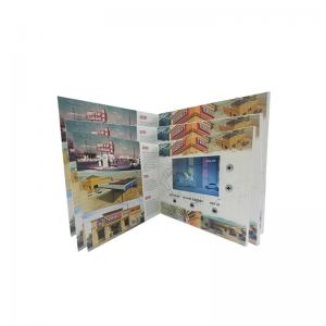 China Spot UV / Embossed Printing LCD Video Business Cards Folder 400mAh-2000mAh Optional on sale
