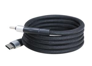 Wholesale Black Braided Magnetic USB Cable USB C To USB C Phone Charger Cable Customized from china suppliers