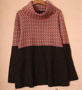 Wholesale Color blocked ladies sweaters from china suppliers