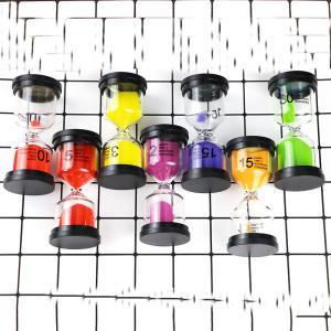 Wholesale clear Small Hourglass Colorful Sand Hour Clock For Kids Play from china suppliers