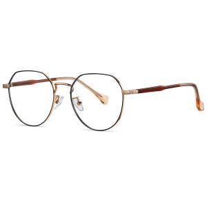 Wholesale Blue Light Blocking Acetate Metal Glasses Vintage Round Anti Blue Ray Eyewear from china suppliers