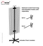 Hanging Accessories Display Portable Gridwall Floor Display Stands