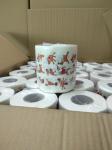 2-5 Ply festival celebration printed Toilet Tissue Paper 12-18gsm Grammage 50