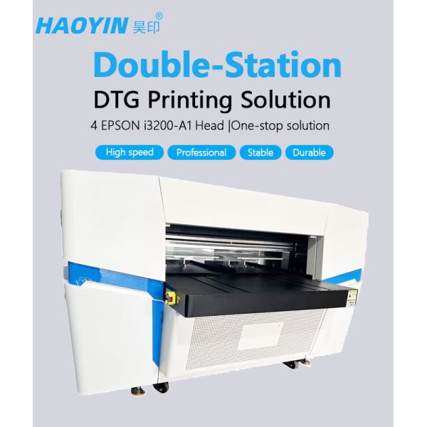 Four Head Industrial DTG Equipment for Luggage and Garment Decor