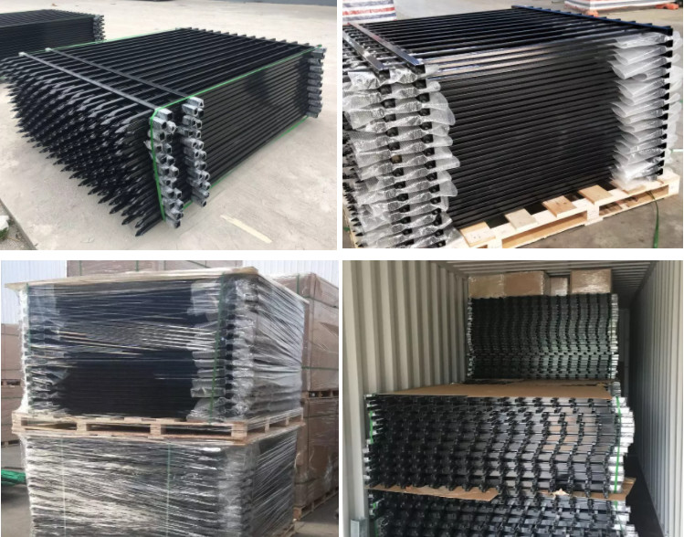 W Pale Steel Palisade Fencing Euro Fence For Security