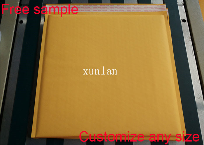 PE Bubble Material Kraft Padded Envelopes Safe For Shipping Certificates 6*10