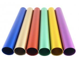 China 6063 6061 Extruded Aluminum Tubing Round Anodized Colorful Mill Finish on sale