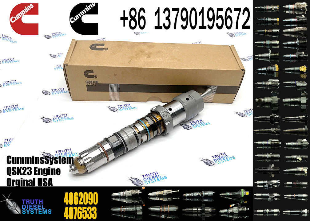 Hangood Excavator Parts Engine Parts 4902827 Original Diesel Fuel Injector QSK23 4902827 4077076 4062090 For Cummins Engine New