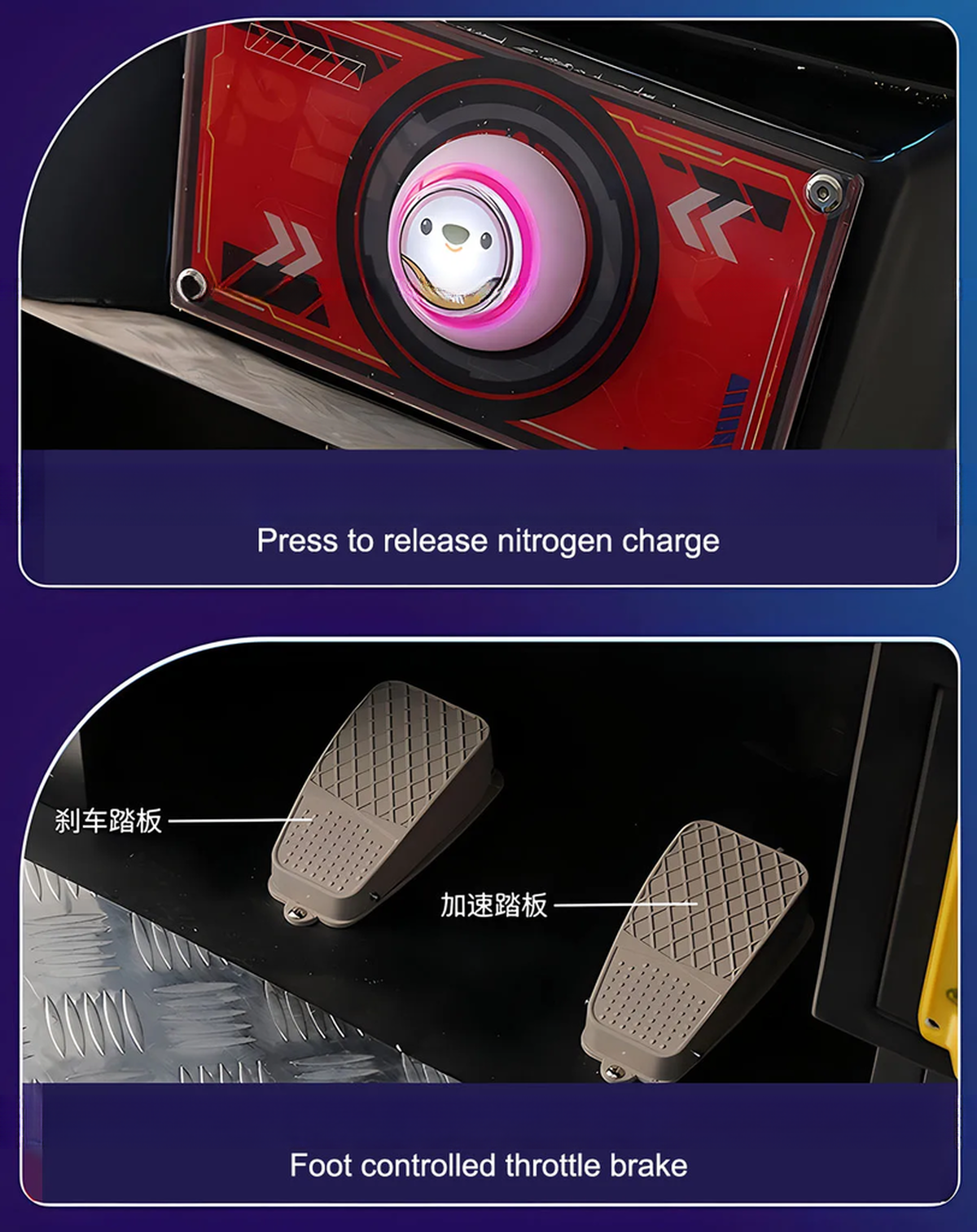 Customizable Kids Car Racing Game Simulator Machine With 26 Inch Screen