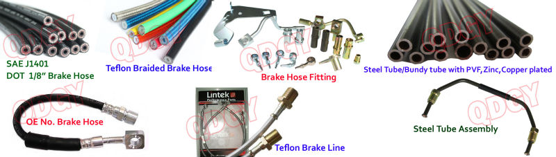 1/8 SIZE Motorcycle Racing Colored /PTFE Steel Braided Brake Line Hose Kits