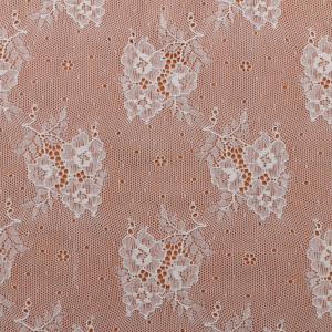 Wholesale Garment Accessories Diy Stretch French Lace Fabric Ivory Color from china suppliers