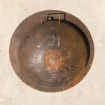 Decorative Wall Mounted Corten Steel BBQ Grill Fire Pit Retractable