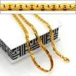 Red bean Chain Men & woman Jewelry Wholesale 18K Real Gold Plated 5.2MM Snake