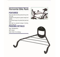 Garage Wall Mount Bike Hanger Storage Rack American Style Design for 40-120 Pounds