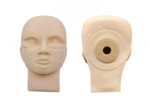 China Rubber Practice Mannequin Head With Demountable Eyes / Mouth For Beginner on sale