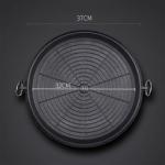 Korean Style Square Grill Pan Aluminum Nonstick Smokeless For Indoor Outdoor BBQ