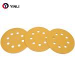 P60-P800 Dry schleifplatte Abrasive sanding paper gold yellow Sandpaper discs