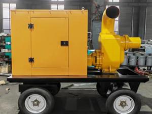 Wholesale Mobile Type Diesel Water Pump Set CE Diesel Water Pump For Rainfall Season from china suppliers
