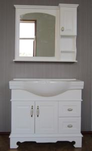 Wholesale Floor mounted Bathroom Vanity,White color bathroom cabinet,Mirror vanity from china suppliers
