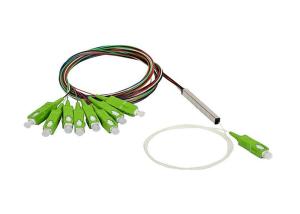 Wholesale 1×N 2×N Steel Tube Mini Type Fiber Optic PLC Splitter G657A 0.9mm from china suppliers