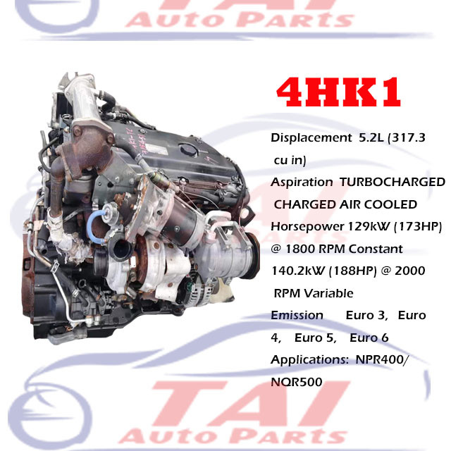 5.9L Used Japanese Engines 4JB1 4HF1 4HE1 4HK1 4HG1 4JA1 For ISUZU