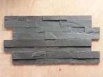Color Black Slate Culture Stone , Natural Stone Veneer Panels