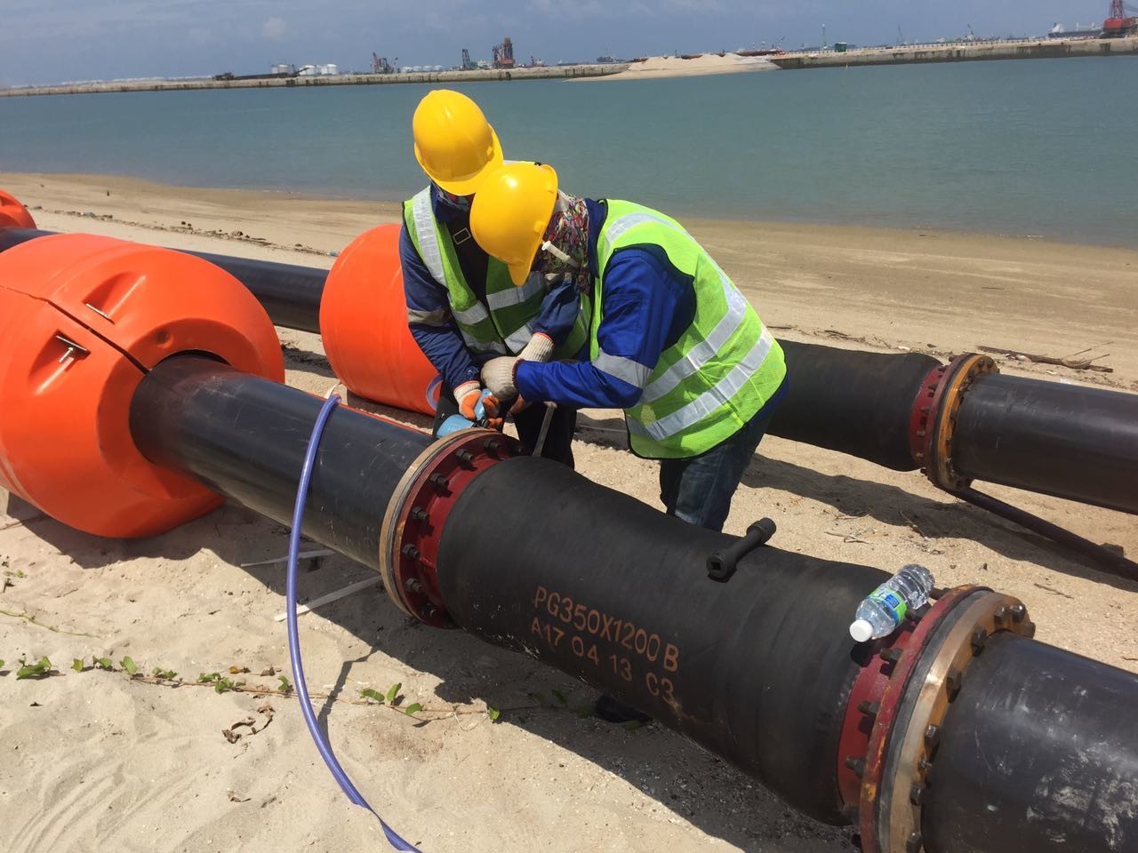1/2''-24'' Flange Connection UHMWPE Pipe For Dredging
