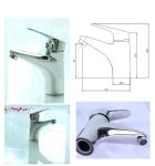 Ceramic Cartridge Stainless Steel Faucet For Bathroom Sink