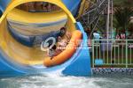 Aqua Park Equipment , Colorful Fiberglass Water Slide for Giant Aqua Park /