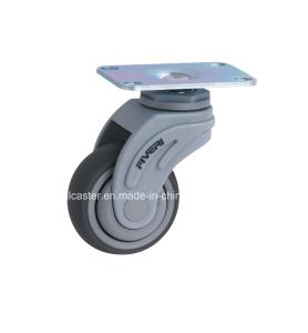 Wholesale 75mm Diameter Fiveri 3&quot; 95kg Plate Swivel TPR Caster K5203-736 with Ball Bearing from china suppliers