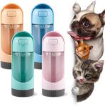 Portable Foldable Dog Water Bottle With Filter Leak Proof Travel Water Bottle