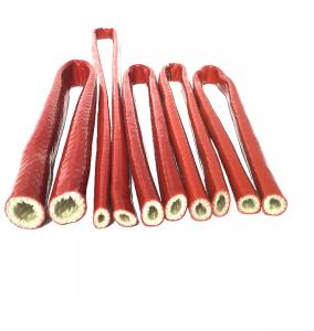 Wholesale Fire Resistance Heat Resistant Sleeve Fiberglass Silicone Rubber Coated Fire Sleeve from china suppliers