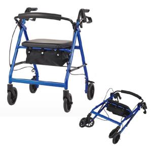 Wholesale Four Wheels Aluminum Medical Folding Wheelchair Rollator Walker from china suppliers