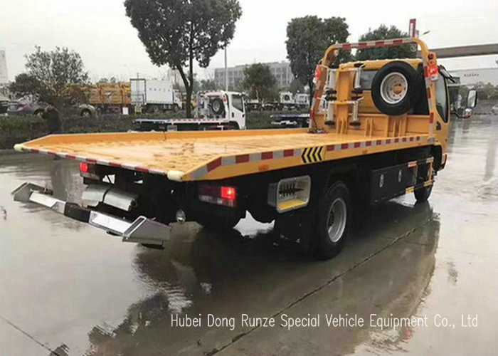 JAC Tilt Deck Flat Bed Recovery Truck , Rollback Light Duty Wrecker