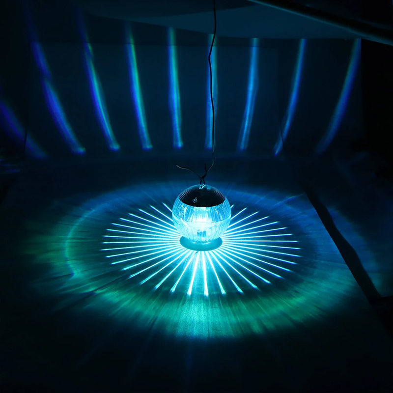 7 Color RGB Changing Underwater Ball Lamp Waterproof Solar Powered Yard Garden Fishing Pond Swimming Pool Floating Light